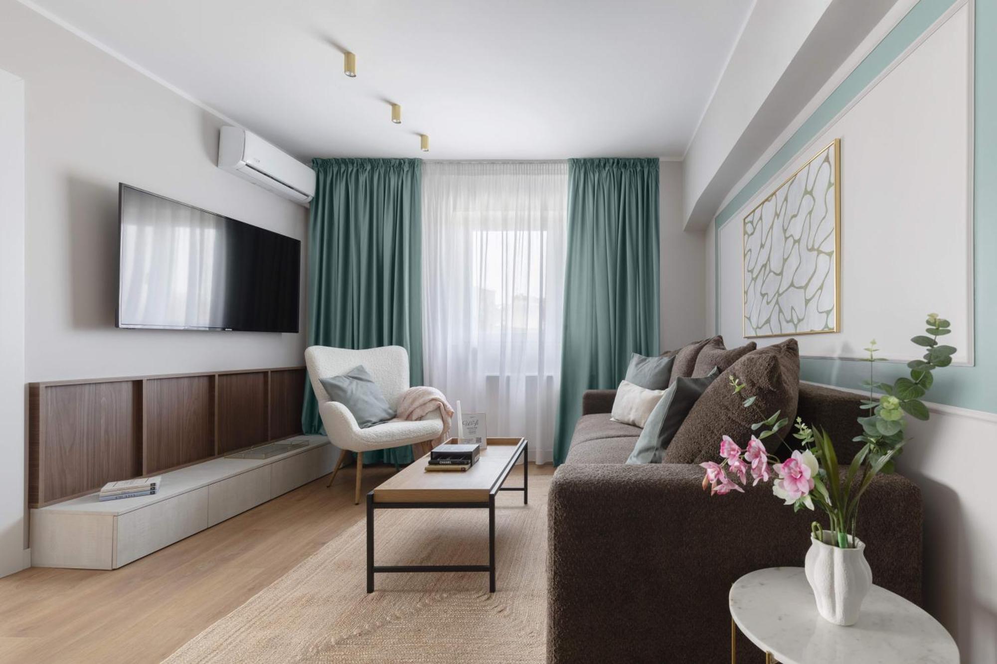 Holt - Sublime Minty Green 1Br On The Park Букурещ Екстериор снимка